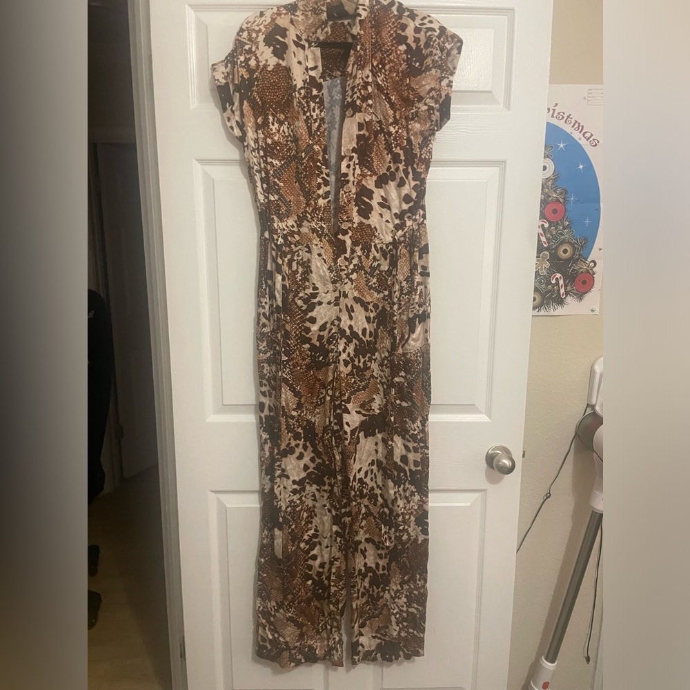 Snakeprint jumpsuit